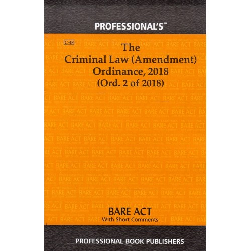 Professional's Bare Act on The Criminal Law (Amendent) Ordinance, 2018